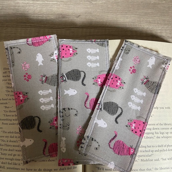 Hand crafted The Fat Cat Series Bookmarks - Picture 1 of 2